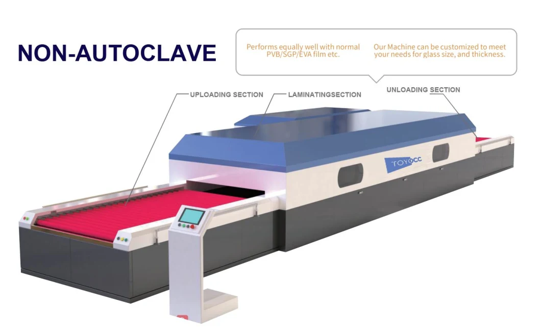 China Factory Fully Automatic PLC Smart EVA\PVB\SGP Film Vacuum Glass Lamination Machine Price with CE